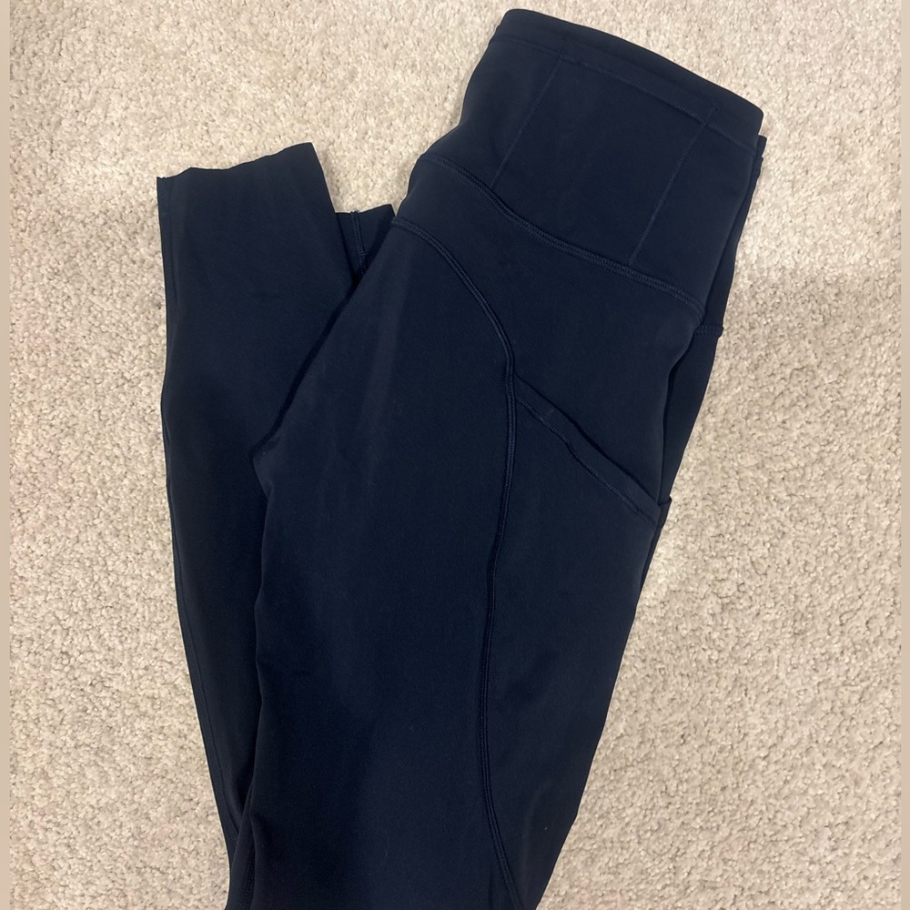Lululemon Navy Fast and Free Leggings
